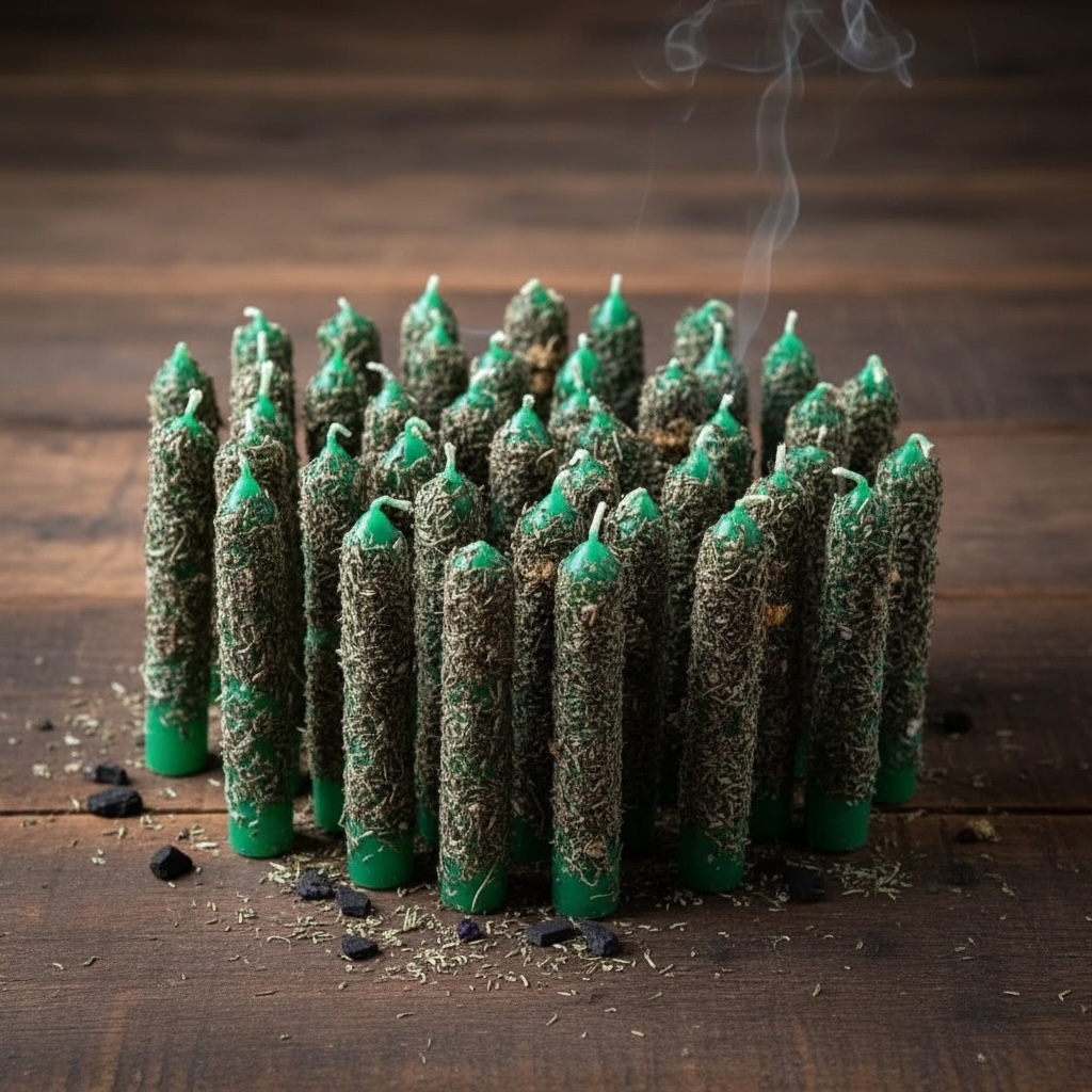 Energized Green Chime Candles (4” Set of 11)