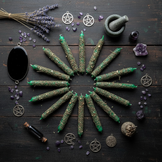 Energized Green Chime Candles (4” Set of 11)