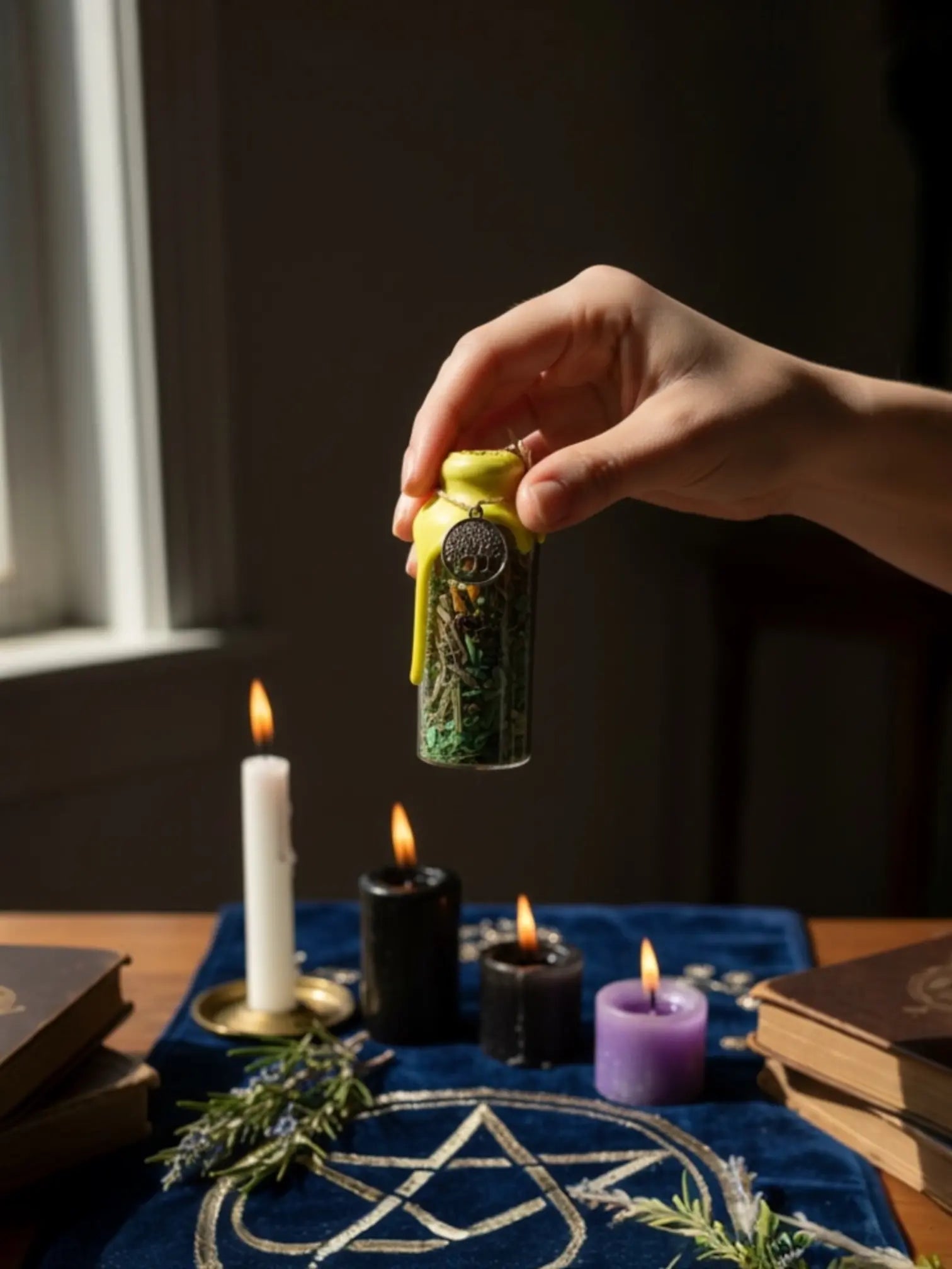 Wealth & Prosperity Spell Jar Using by a leady